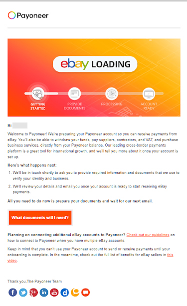 eBay Seller Registration: Step 7- Complete Payoneer Document Verification